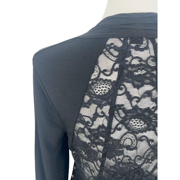 Victoria's Secret Lace Back Black Dress | Office Siren Dark Romance Mob Wife LBD - Picture 15 of 16